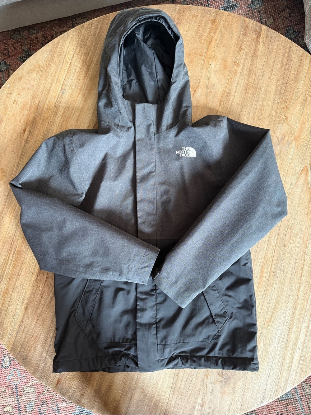 The North Face Boy’s Black Hooded Shell